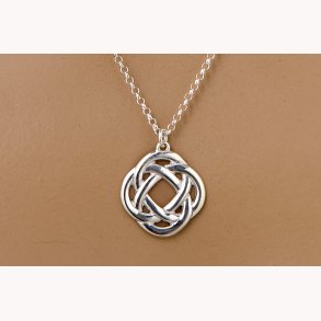 Keltisk knude pendent i slv