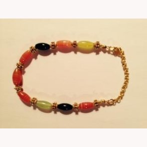 Romersk armbnd med originale oldtidsperler og halvdelstene. Ca. r 0