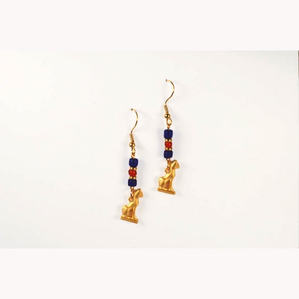 Ægyptiske øreringe, og karneol - Ægyptiske smykker - Museumssmykker